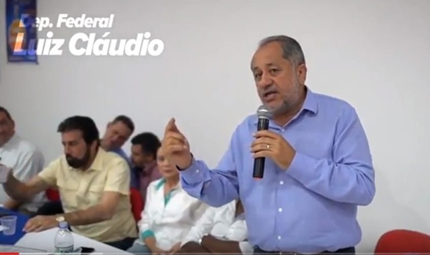 Luiz Cláudio participa do anúncio de construção de 27 km de asfalto para Rolim de Moura