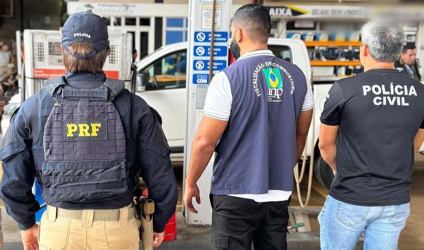 PRF-RO participa de operação de fiscalização de combustíveis