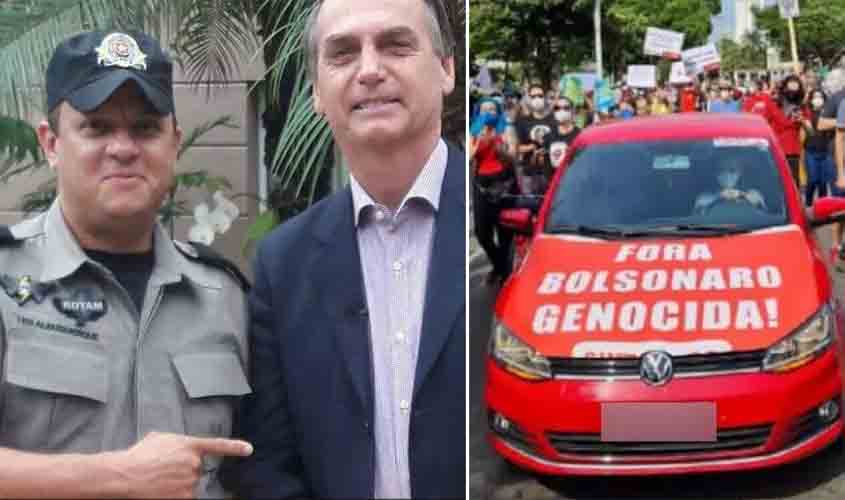 PM afasta policial que prendeu professor que chamou Bolsonaro de genocida