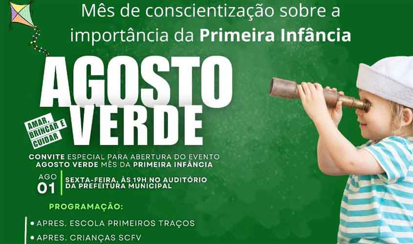 Prefeitura realiza ação pelo Agosto Verde da Primeira Infância