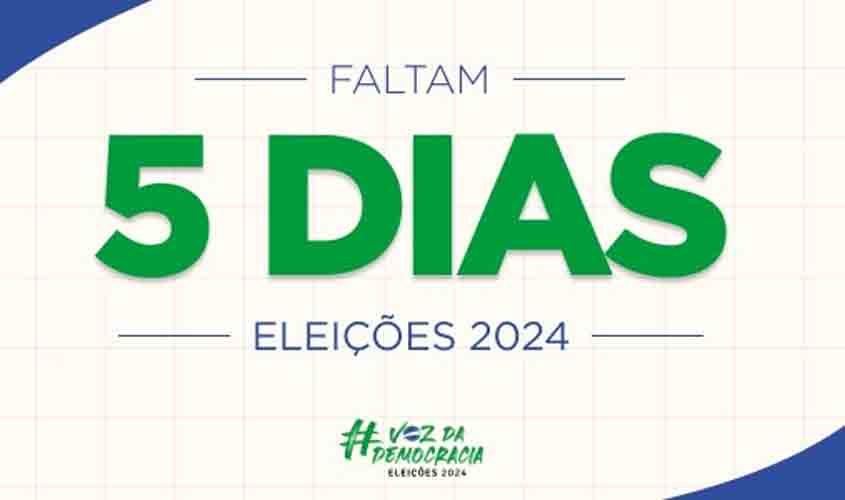 Faltam 5 dias: a partir de hoje (1º), eleitor só pode ser preso em algumas situações