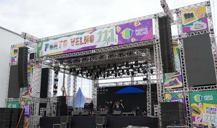 Comemorações dos 111 anos de Porto Velho começam nesta quarta (1º)