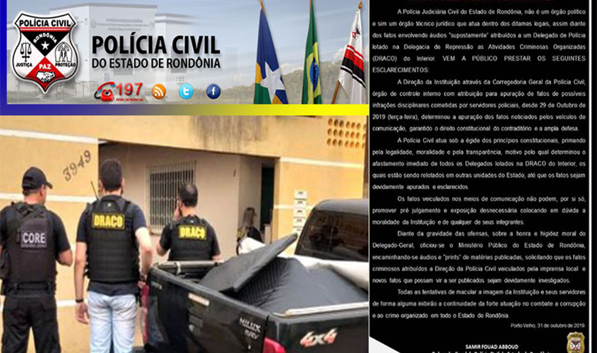 Novas gravações agressivas e suspeitas ampliam uma crise histórica na polícia civil de Rondônia