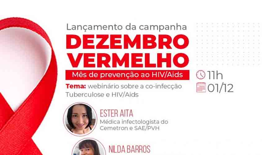 Governo lança campanha “Dezembro Vermelho” durante live sobre as ações de prevenção à AIDS e outras infecções
