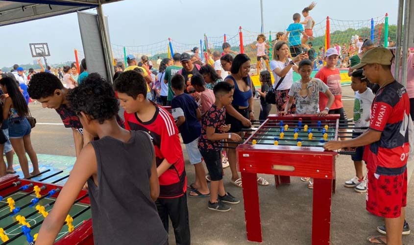 Atividades esportivas e brincadeiras serão ofertadas pelo Projeto Rua de Lazer no bairro Cascalheira