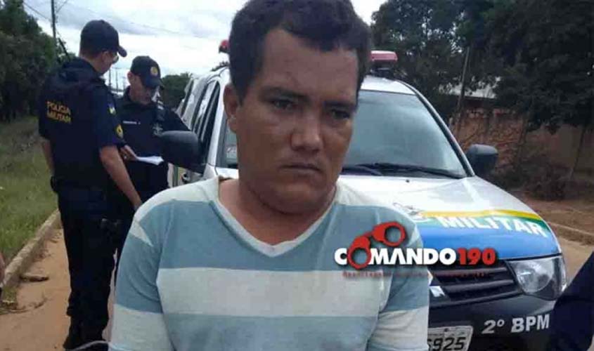 PM prende homem que tentou matar ex-esposa a pedradas