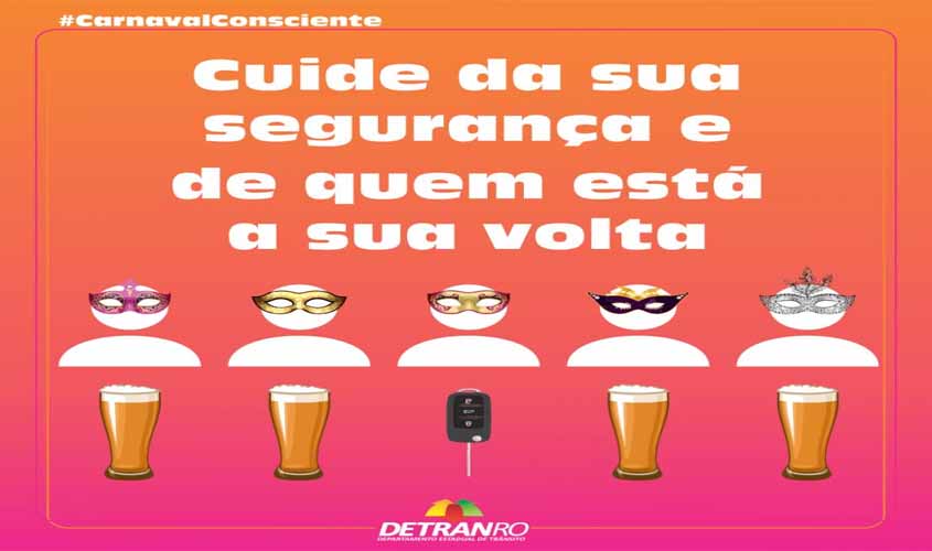 Detran vai atuar durante o carnaval por um trânsito mais seguro e sem acidentes