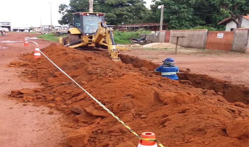 Concessionária realiza mais obras de saneamento