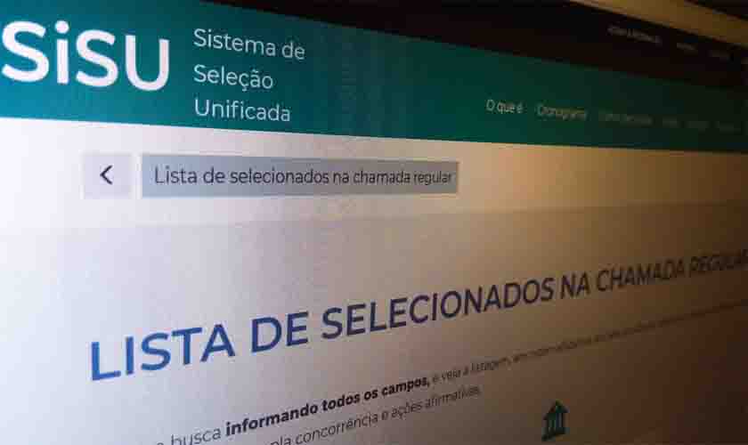 Primeira chamada do Sisu vai até 8 de março