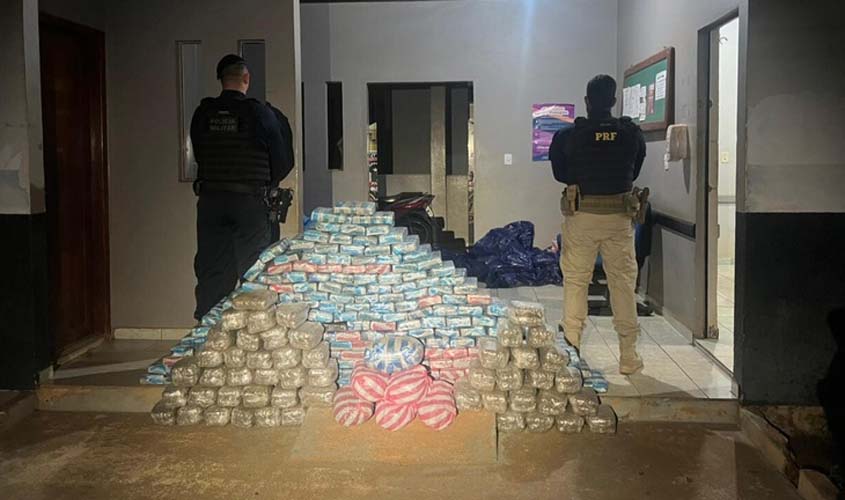 PRF apreende 270 kg de skunk em Rondônia