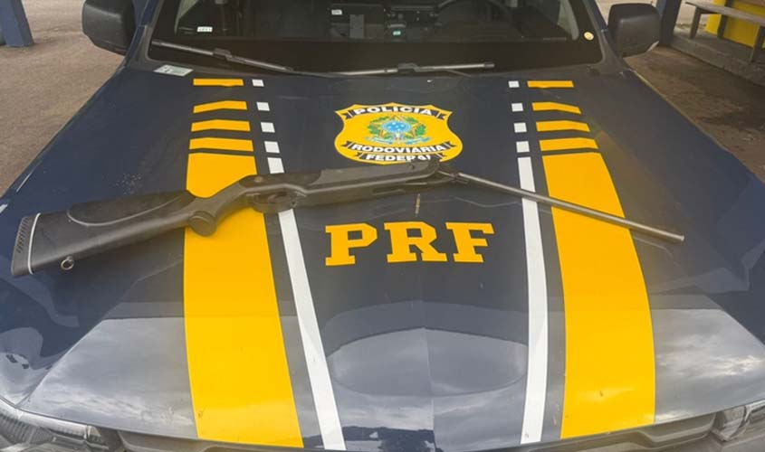 PRF em Rondônia apreende 3 armas no final de semana
