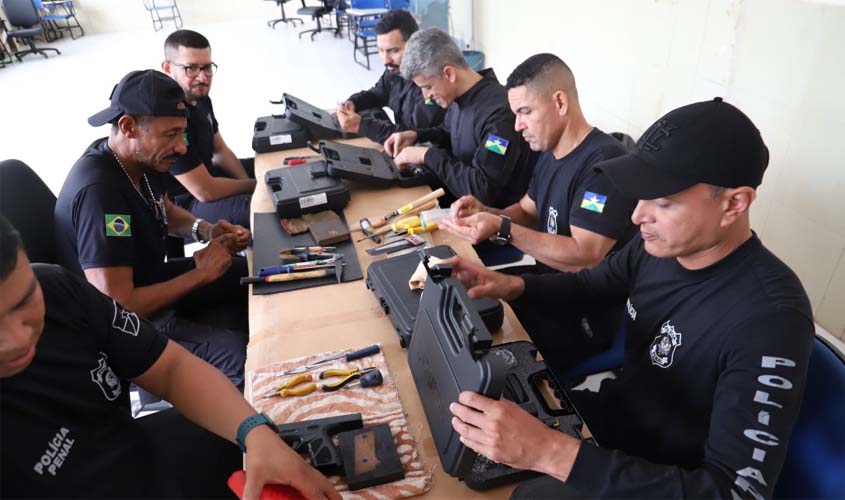 Policiais penais são capacitados com Curso de Armeiro Mecânico oferecido pelo Governo de Rondônia