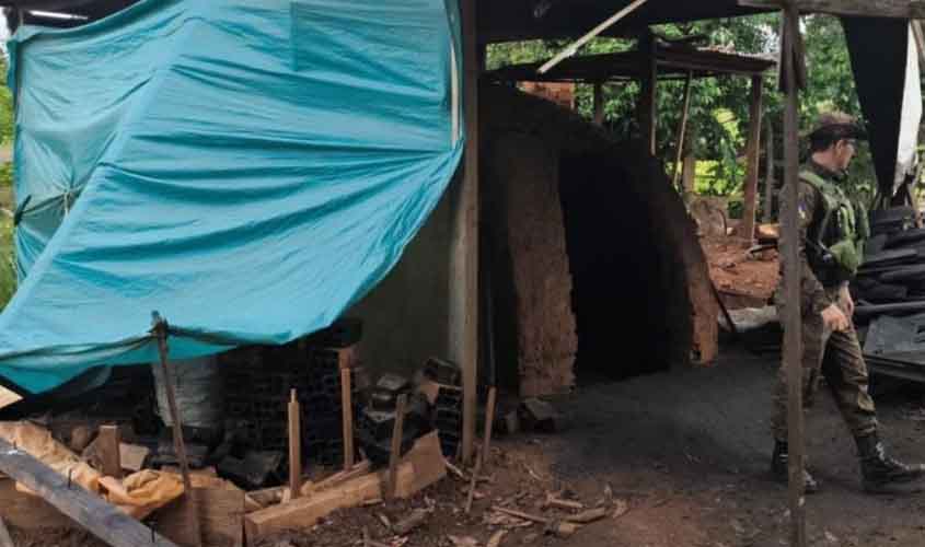 Carvoaria Irregular é Embargada em Mirante da Serra