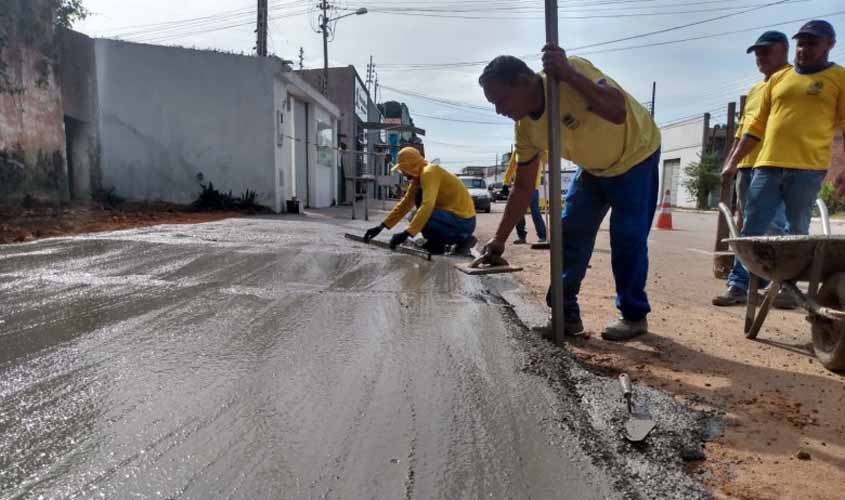 Porto Velho segue com mutirões de limpeza e revitalização de calçadas