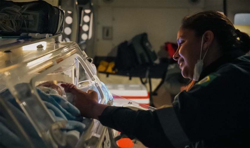 Recém-nascido é transferido de avião pelo Corpo de Bombeiro Militar de Rondônia