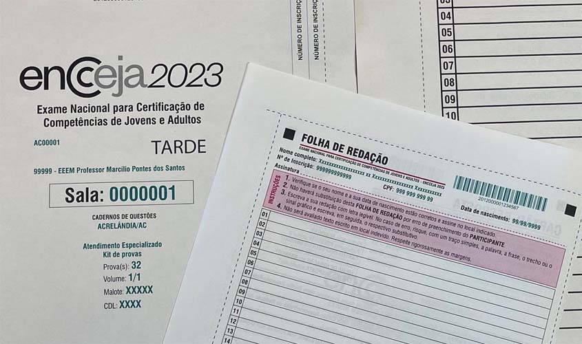 Inscrições para exame de jovens e adultos terminam nesta sexta-feira