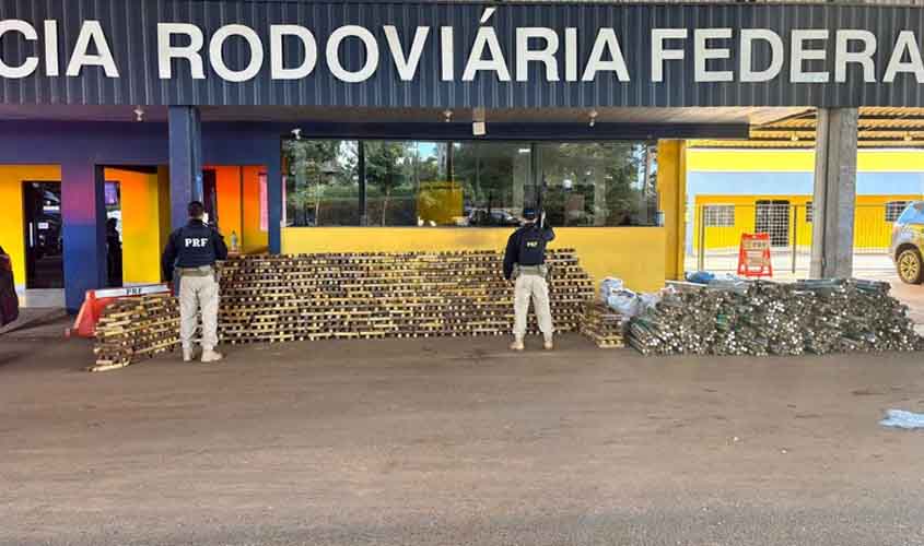 PRF realiza maior apreensão de drogas de sua história em Rondônia