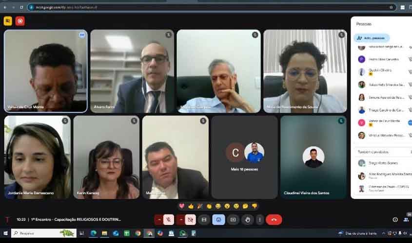 TJRO capacita lideranças religiosas para combater violência e promover a cultura de paz