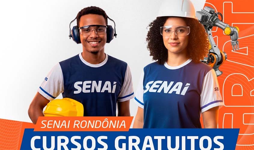 SENAI-RO abre inscrições para cursos gratuitos