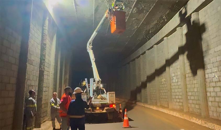 Porto Velho moderniza viadutos com LED