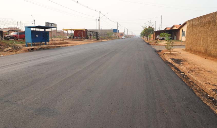 Mais de 16 quilômetros de vias são recapeados no Cristal da Calama