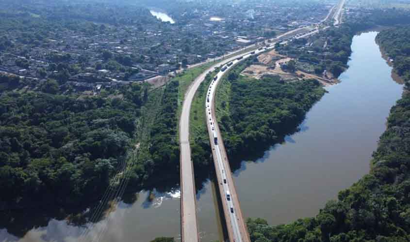 Em Rondônia, DNIT conclui primeira etapa do reforço estrutural da ponte sobre o Rio Candeias