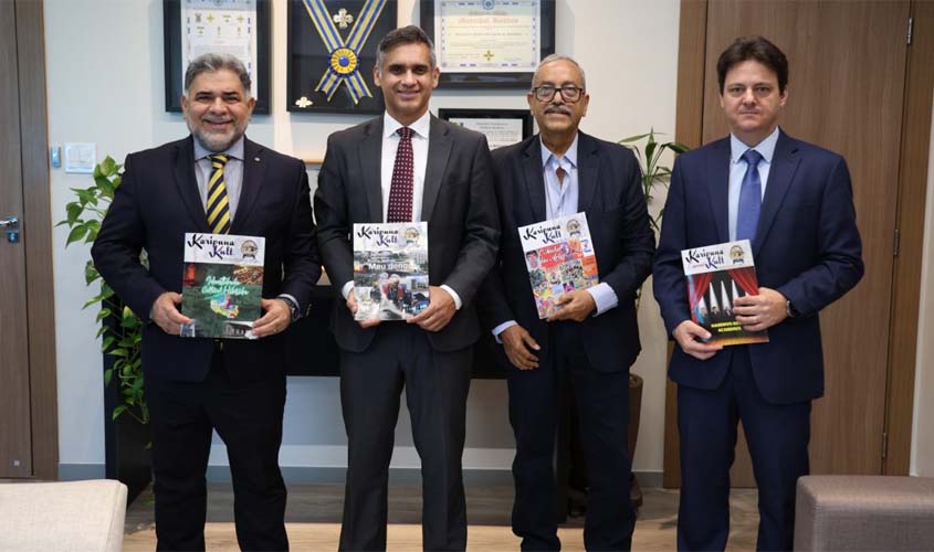 Procurador-Geral de Justiça recebe presidente da Academia de Letras