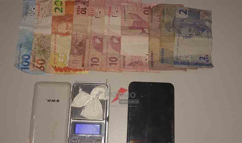 Abordagem da PMRO resulta na prisão de traficante de drogas