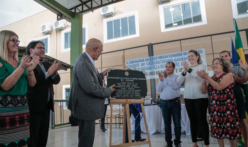 Governo estadual inaugura escola de ensino fundamental no bairro Agenor de Carvalho, em Porto Velho