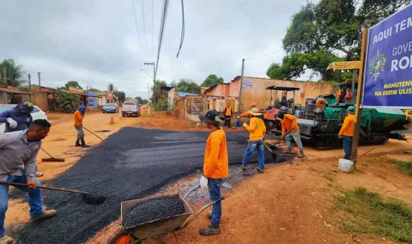 Governo de RO realiza mais de 22 km de pavimentação asfáltica no Bairro Jardim Santana, em Porto Velho