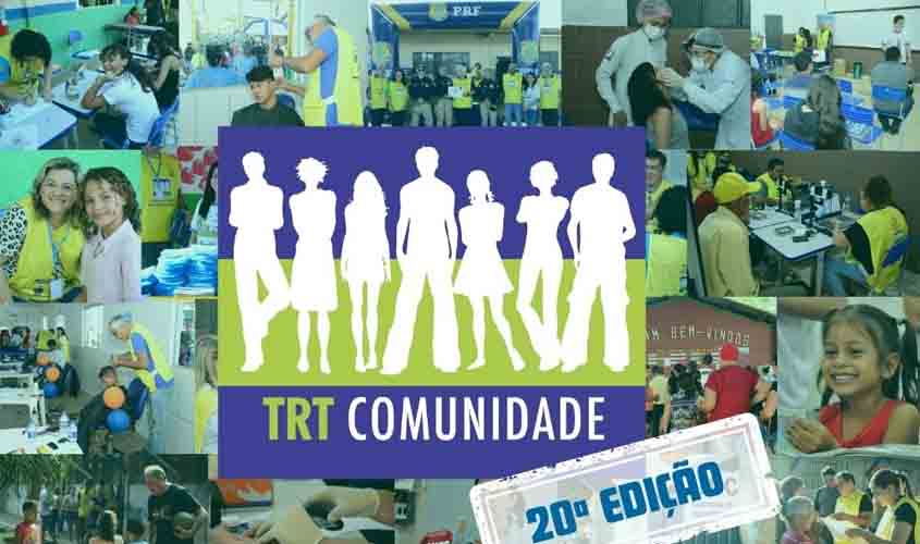 TRT Comunidade! Vem aí a 20ª edição de atendimentos e serviços gratuitos à população