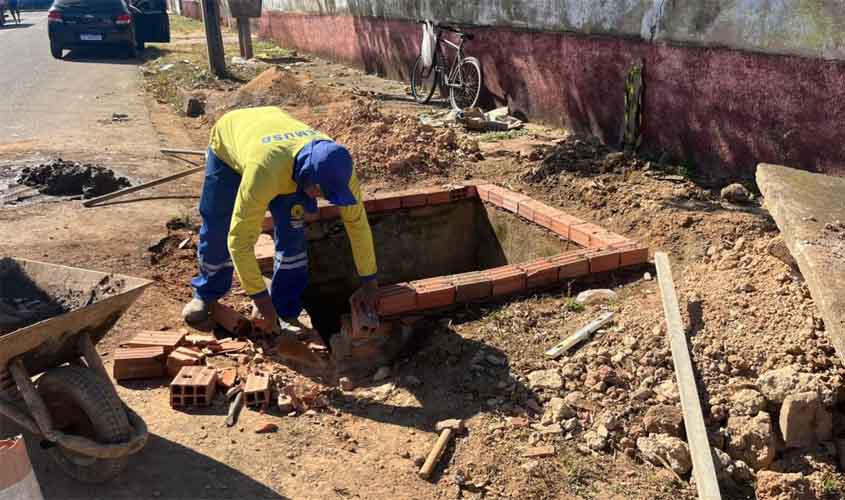 Prefeitura intensifica restauração de bocas de lobo e caixas de drenagem