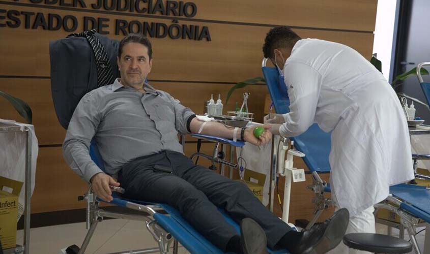 Campanha de doação de sangue mobiliza voluntários no TJRO