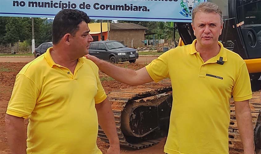 Recurso liberado por Luizinho Goebel garante construção de quadra poliesportiva em distrito de Corumbiara