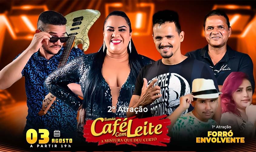 Hoje tem shows dos grupos Forró Melodia e Café Com Leite no Mercado Cultural