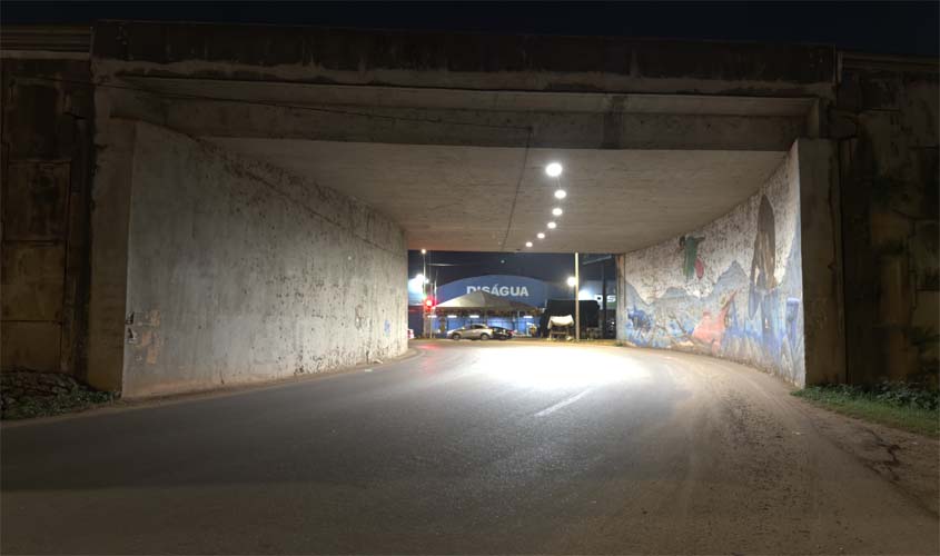 Porto Velho ilumina os cinco viadutos pela primeira vez