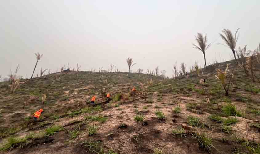 Reforço conjunto das forças de seguranças eliminam grandes focos de incêndios criminosos em Rondônia