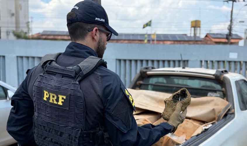 PRF em Rondônia apreende 1 tonelada de minério em Itapuã do Oeste