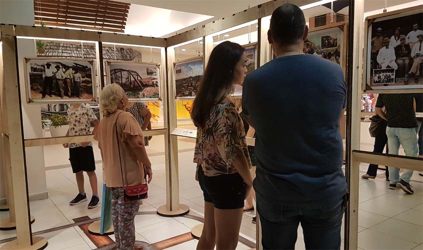 Abertura da exposição Ferrovia em Cores empolga público no Porto Velho Shopping