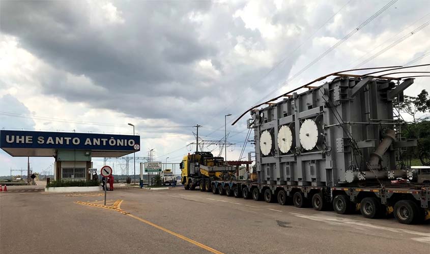 Novos transformadores asseguram o fornecimento de energia pela Hidrelétrica Santo Antônio