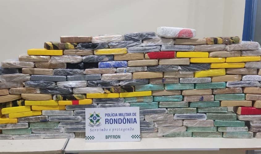 Polícia Militar de Rondônia realiza a primeira grande apreensão de drogas em 2023
