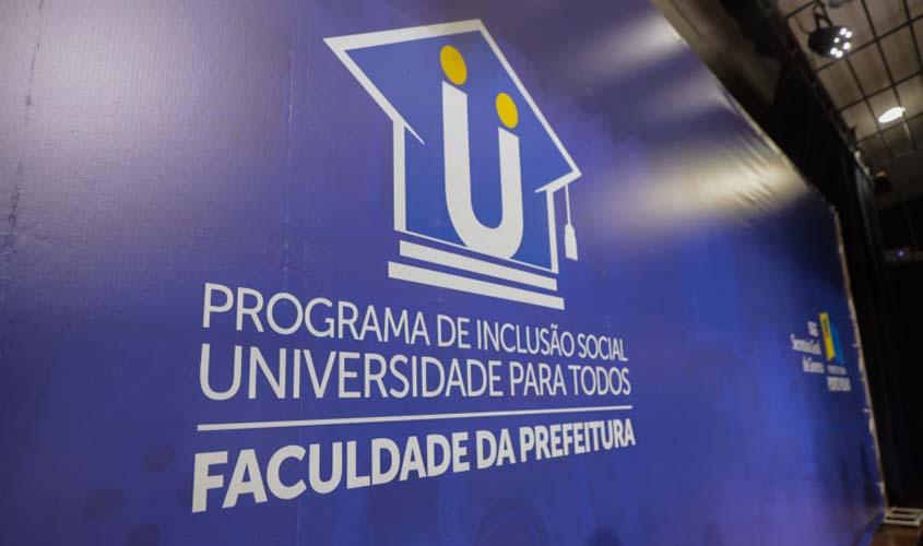 Inscrições abertas para o Programa Faculdade da Prefeitura de Porto Velho 