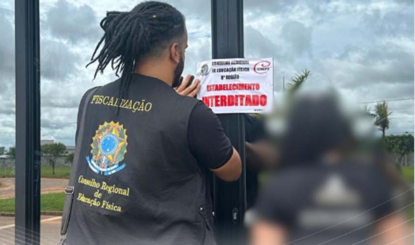 Fiscalização interdita academia e autua seis em RO