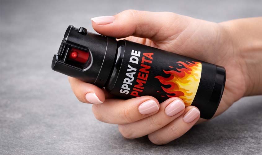 Mulheres podem usar spray de pimenta para defesa pessoal em PVH