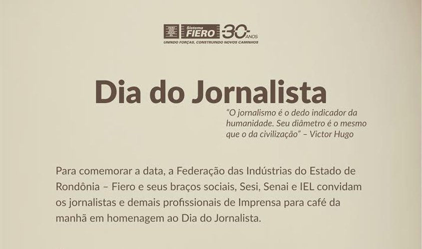 Fiero homenageia jornalistas