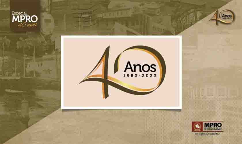 Ministério Público de Rondônia abre série especial ‘MPRO 40 Anos’ detalhando logo de aniversário da Instituição