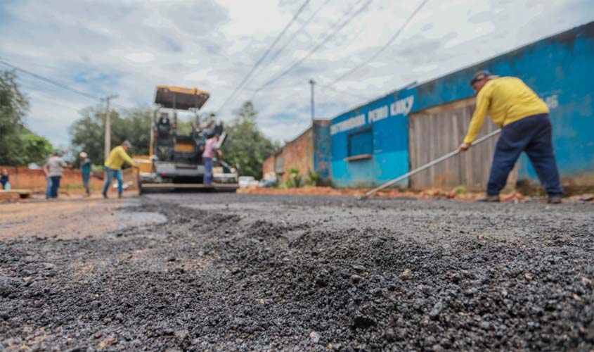 Lagoa I recebe novo pacote de pavimentação