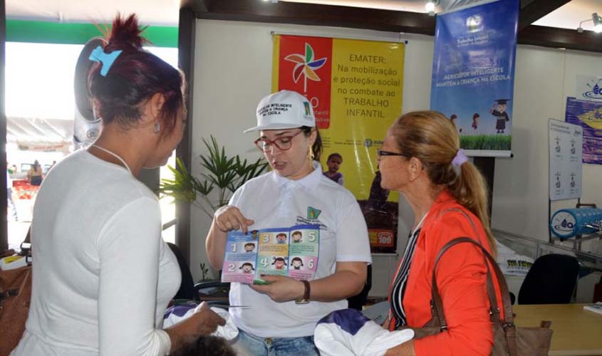 Comitê intensifica ações para combate ao trabalho infantil durante 7ª Rondônia Rural Show