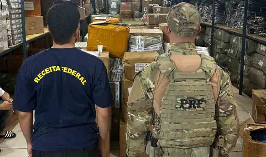 PRF participa de operação conjunta com Receita Federal em Rondônia