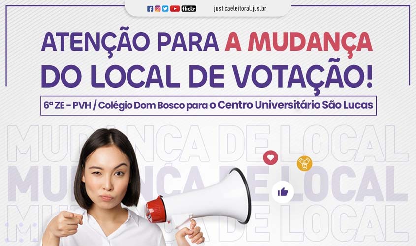 TRE-RO informa novo local de votação para eleitores do extinto Colégio Dom Bosco